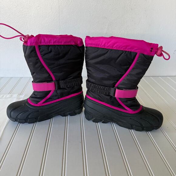 Sorel Pink Black Snow boots size 4 - Picture 4 of 8